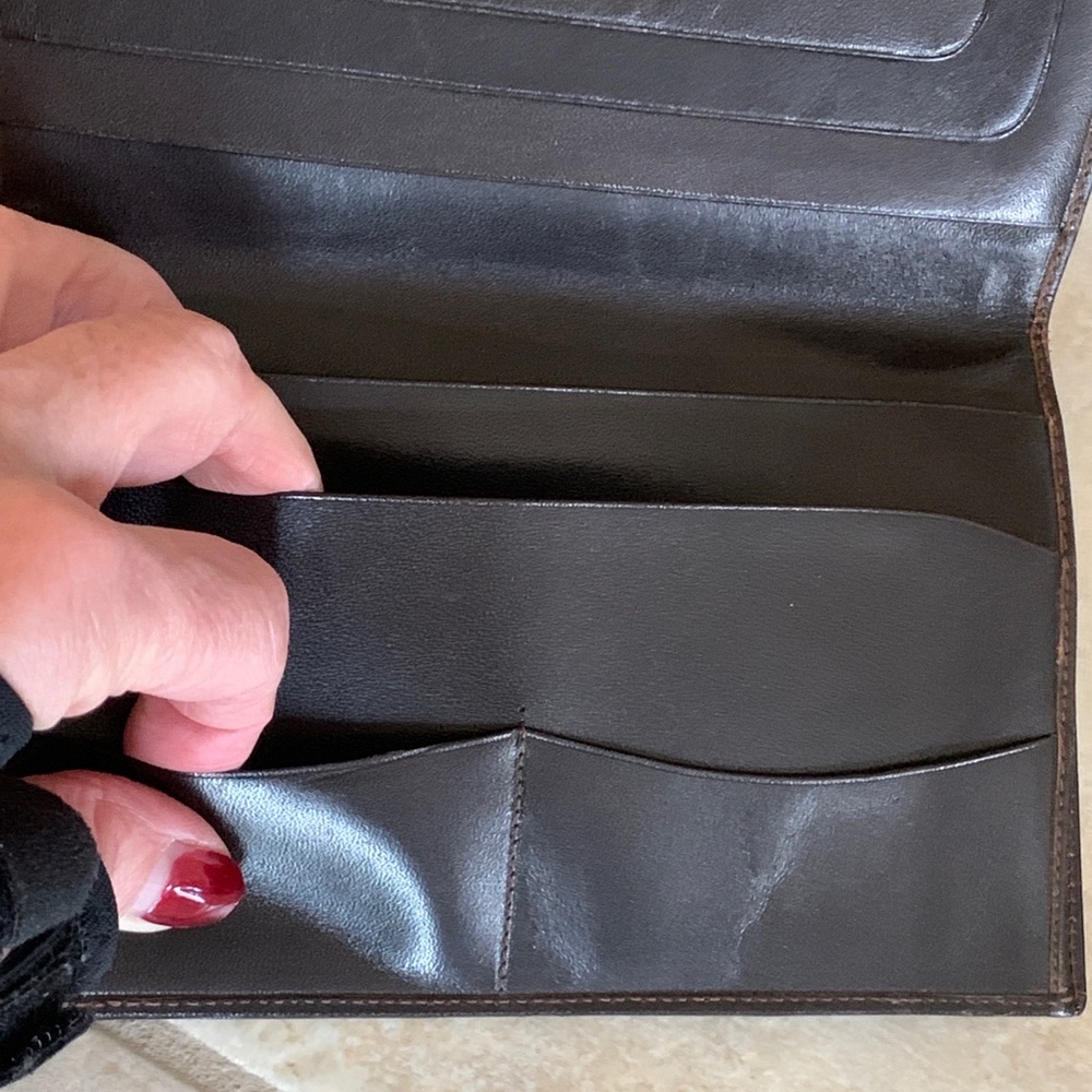 Vtg Retro “Denis of Florence” Genuine calf skin leather wallet made in Italy - Picture 12 of 15